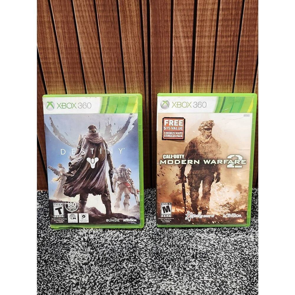 Xbox 360 Call of Duty Modern Warfare and Destiny #A75